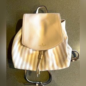 Striped Kate Spade Backpack